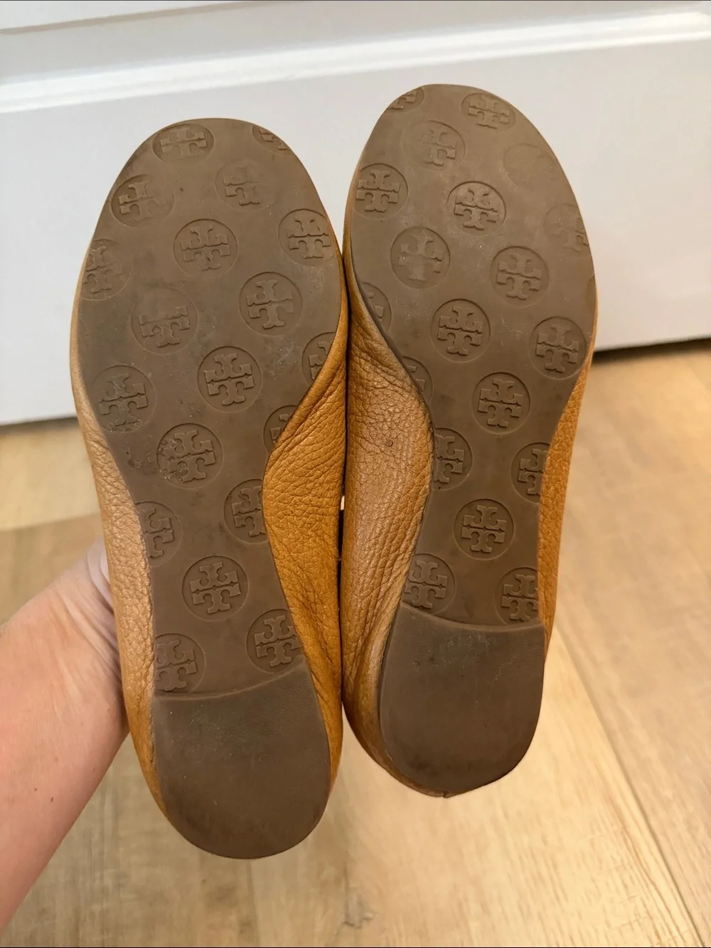 Tory Burch Reva Leather Ballet Flats Women’s Size 6